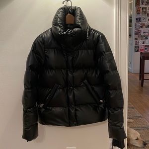 NWT SAM. NewYork Isabel Vegan Leather Puffer Jacket - Size Small